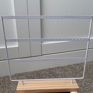White Earring Display Stand